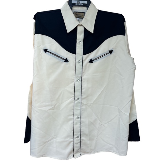Sz40 M Chamizzo by Alvarez Pearl Snap Button Western Rodeo Ranchwear Shirt NWOT - Picture 2 of 6
